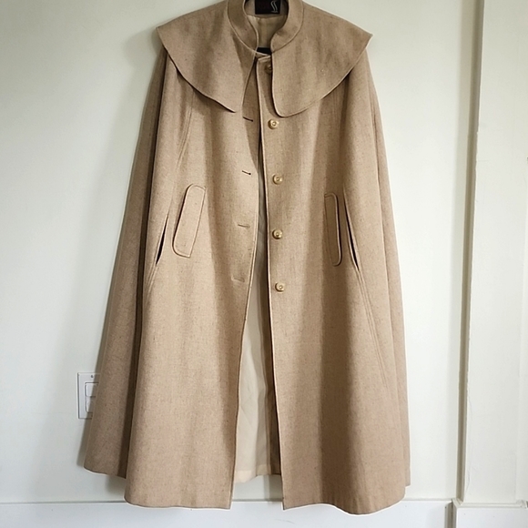 Segal Jackets & Blazers - Vintage Wool Cape Coat